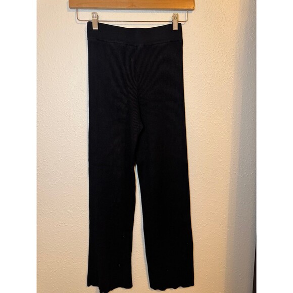 Abercrombie & Fitch | Black Ribbed Lounge Pants | Soft Stretch Knit | Size XS (F - Picture 5 of 6